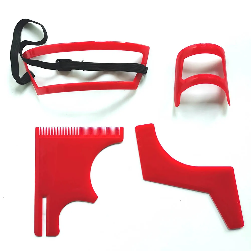 Набор для стрижки бороды и волос шаблон бритья декольте лезвие инструмент