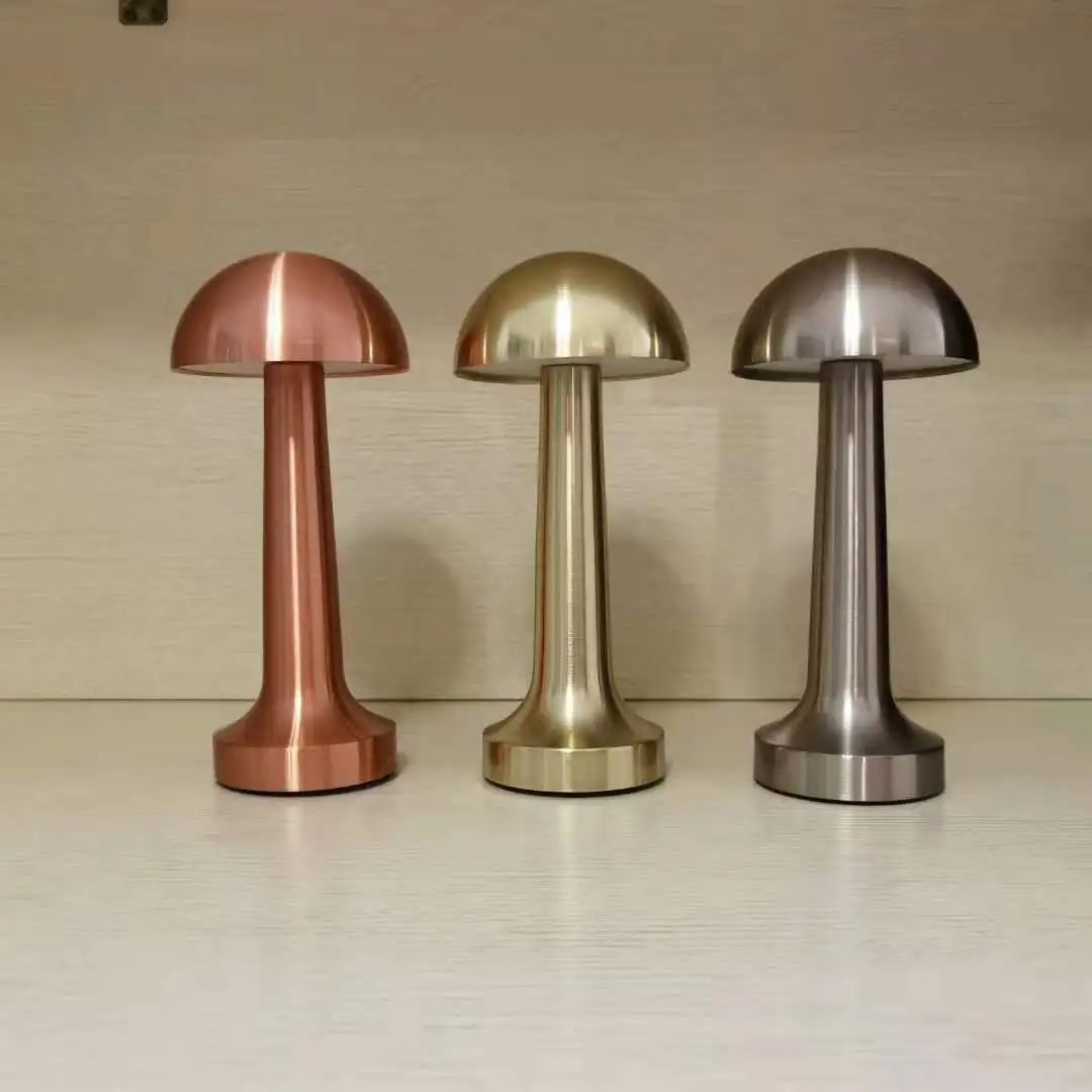 Золотая металлическая светодиодный ная Беспроводная Настольная мини лампа