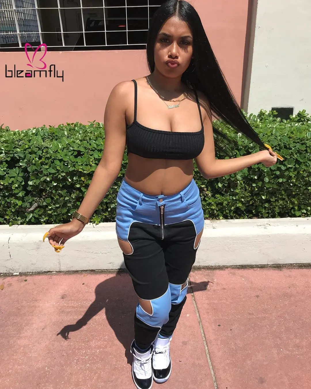 Женские Летние Осенние рваные джинсы с высокой талией повседневные карандаш на