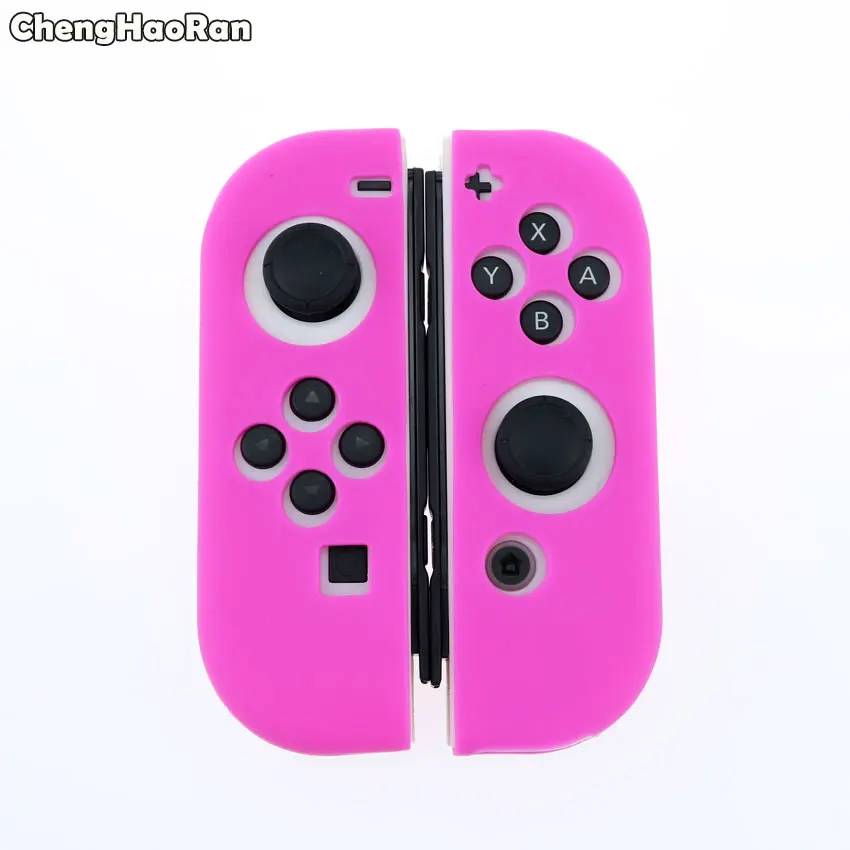 L ChengHaoRan силиконовый резиновый чехол для nintendo Switch контроллер Joy-Con для переключателя NX NS Joycon Grip защитный чехол - Цвет: L