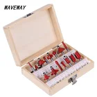 Набор фрез, комплект из 15 твердосплавных насадок 6,35 мм для работ по дереву