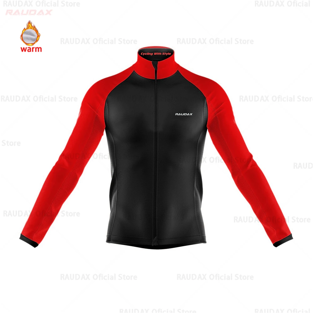 jersey only Мужская Джерси для велоспорта Pro Team raudax зимняя флисовая одежда для велоспорта MTB велотрусы Ropa Ciclismo триатлон - Цвет: jersey only