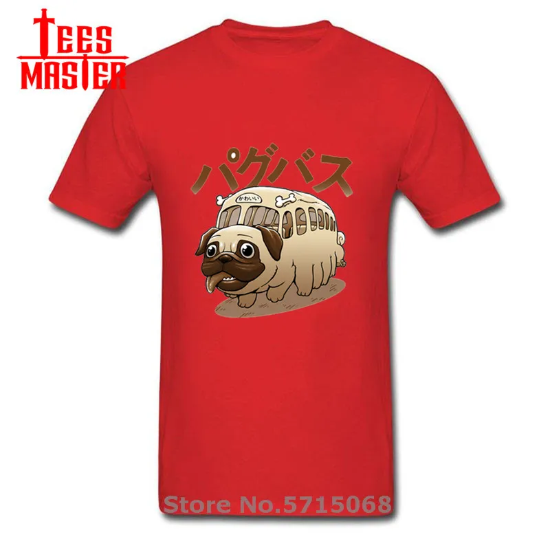 Футболка с изображением мопса автобуса манги забавная футболка японским аниме