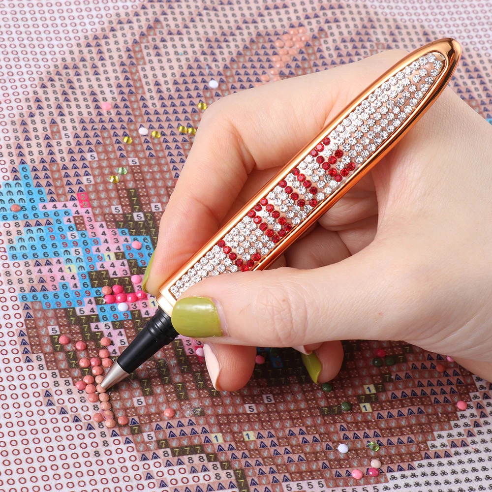 Блестящие стразы сверлильные точечные ручки инструменты для вышивки крестиком 5D