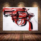 SPLSPL Andy Warhol холст живопись граффити плакаты с изображением оружия и принтами абстрактные настенные художественные картины для гостиной домашний декор