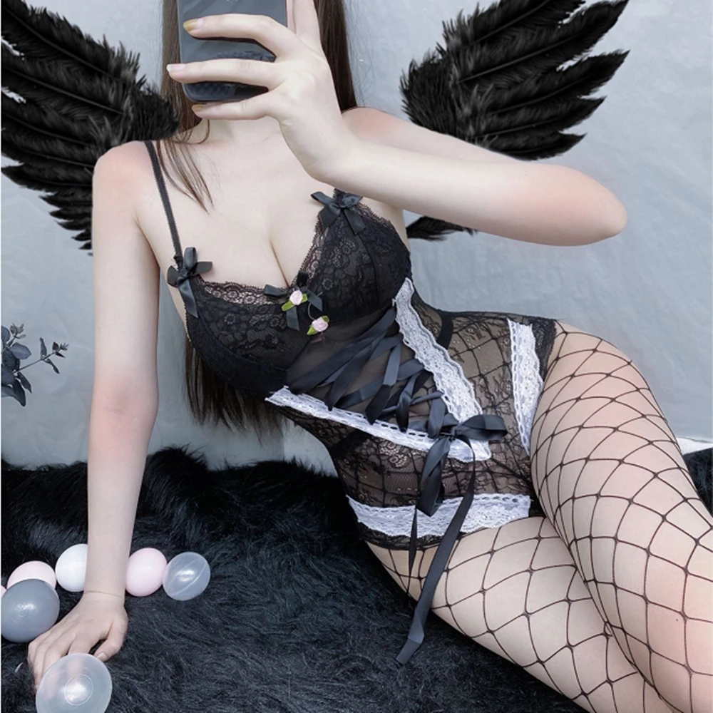 Соблазнительный комплект нижнего белья хлопковые чистые милые бандажные ночные