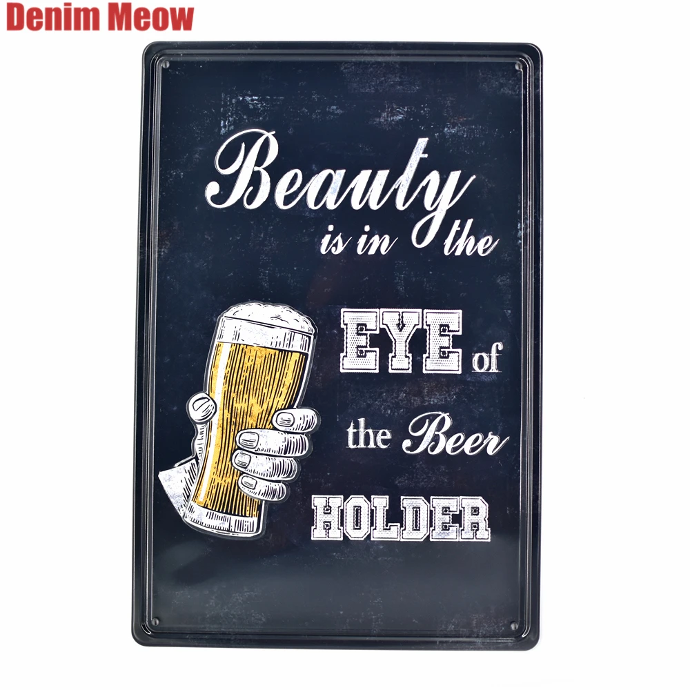 Пивное меню винтажные тисненые металлические s Бар Паб казино вечеринки