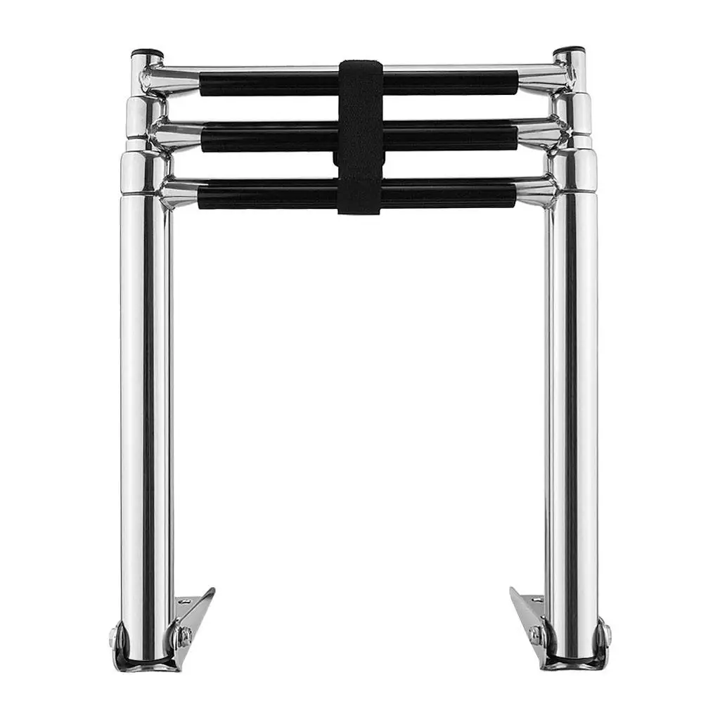 

3 Steps Stainless Steel Swim Platform Boats Ladder Marine Telescope Ladder