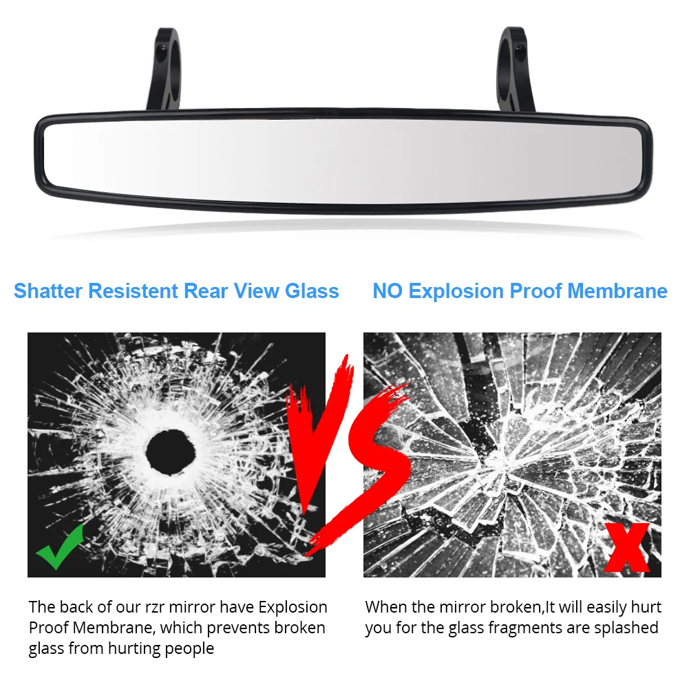 Зеркало заднего вида для UTV центральное зеркало с широким углом обзора 15 дюймов