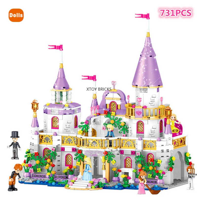 

Friends Princess Windsor's Castle Carriage DIY Model Building Blocks with Figures Bricks Kit Toys Girls Christmas Gifts Sets