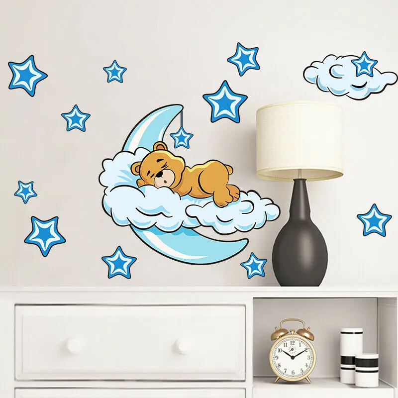 Звёзды фотообои наклейки для детской комнаты Декор 3 цвета | Дом и сад