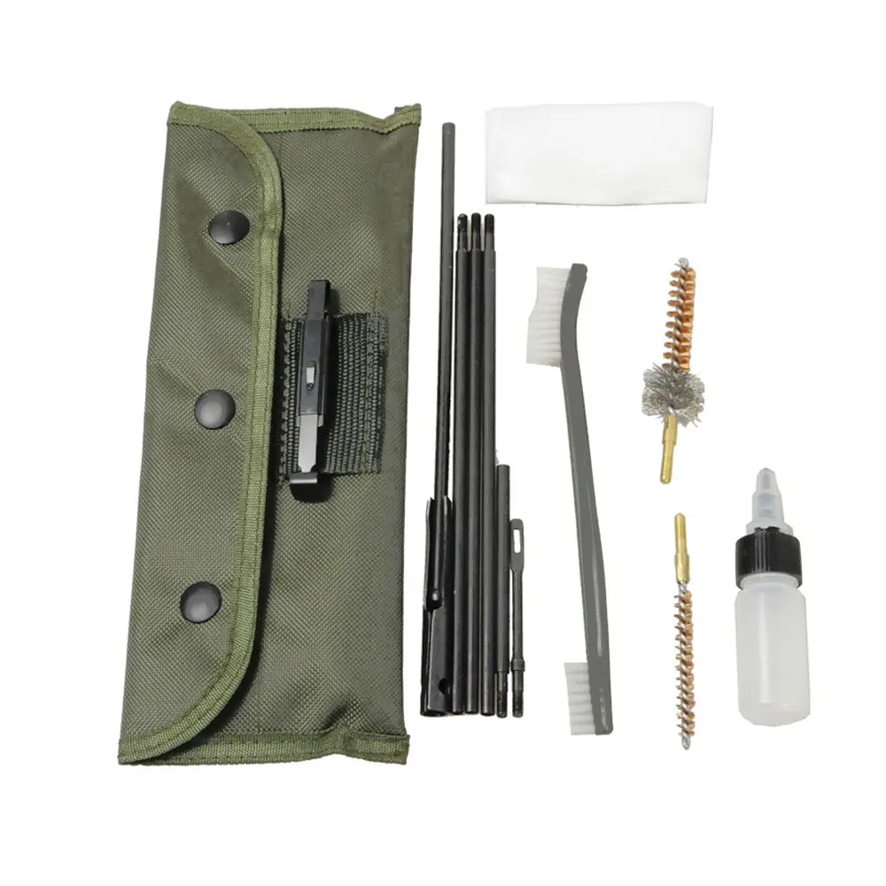 

10pcs/Set Gun Cleaning Kit Set for.22cal 5.56mm Rifle Cleaning Rod Nylon Brush Cleaner Hunting Gun Accessories Clean Tools