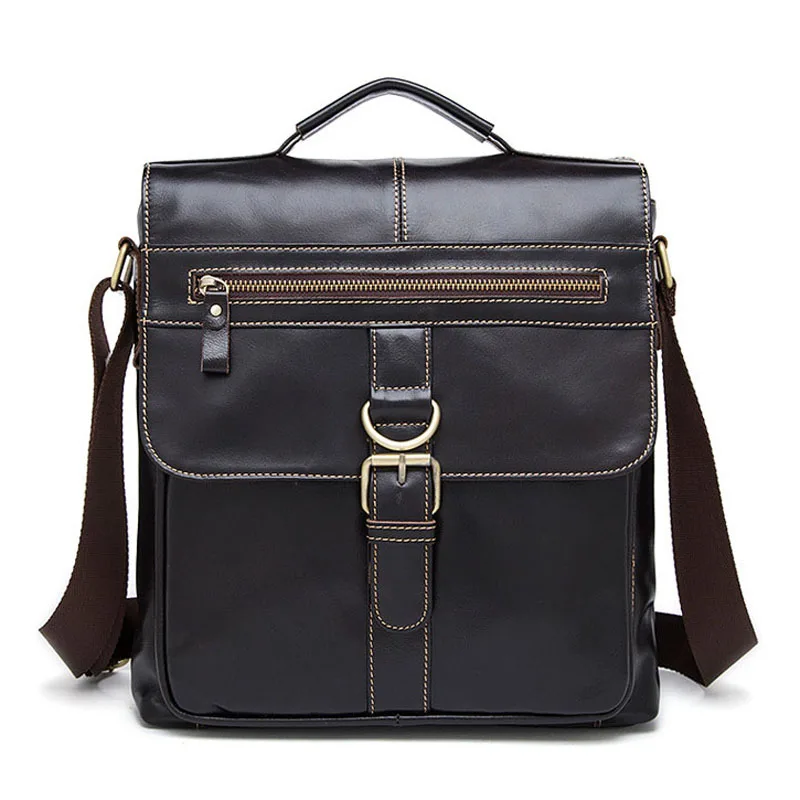 BOLEKE модные вместительные сумки мужские из натуральной кожи сумка мужская через