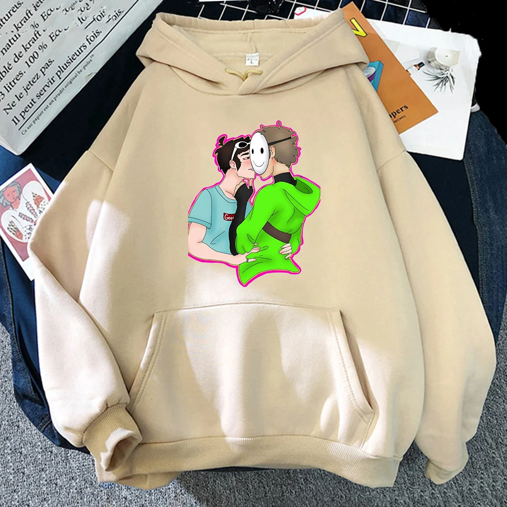 

Funny Game Dream Smp Hoodies Men Dream Wastaken Cartoon Clothes Pullover Tops Long Sleeve Women Dream merch Casual Sweatshirts