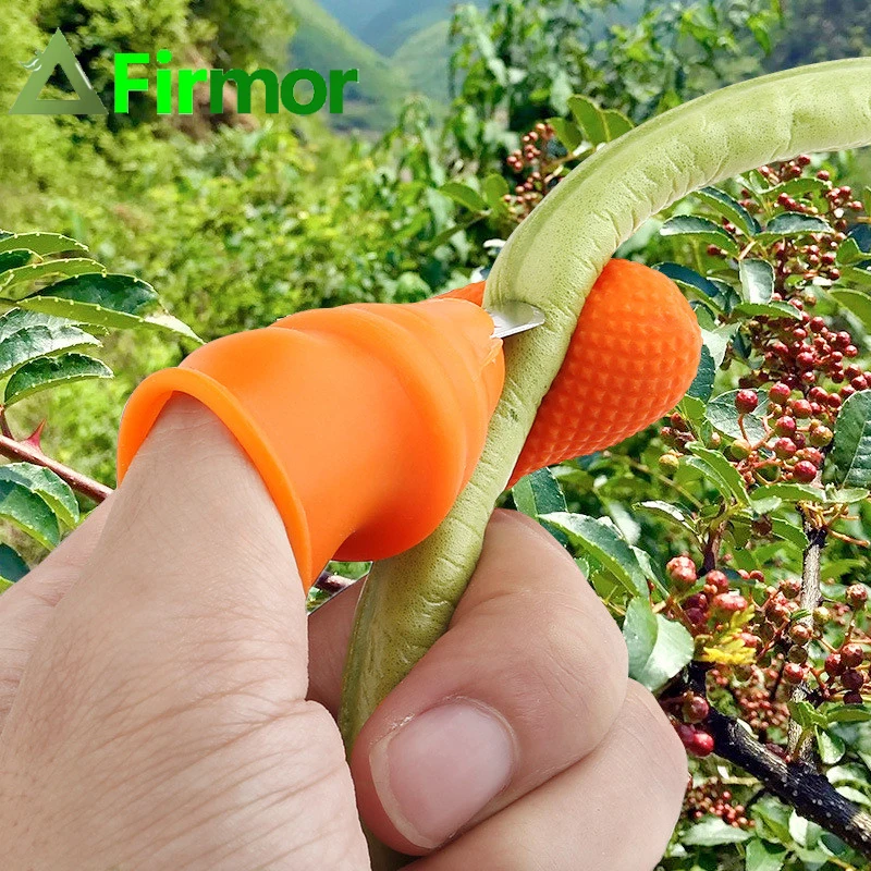 FIRMOR 1 комплект садовый силиконовый нож для большого пальца нож для сбора овощей нож для резки растений кольца садовые перчатки