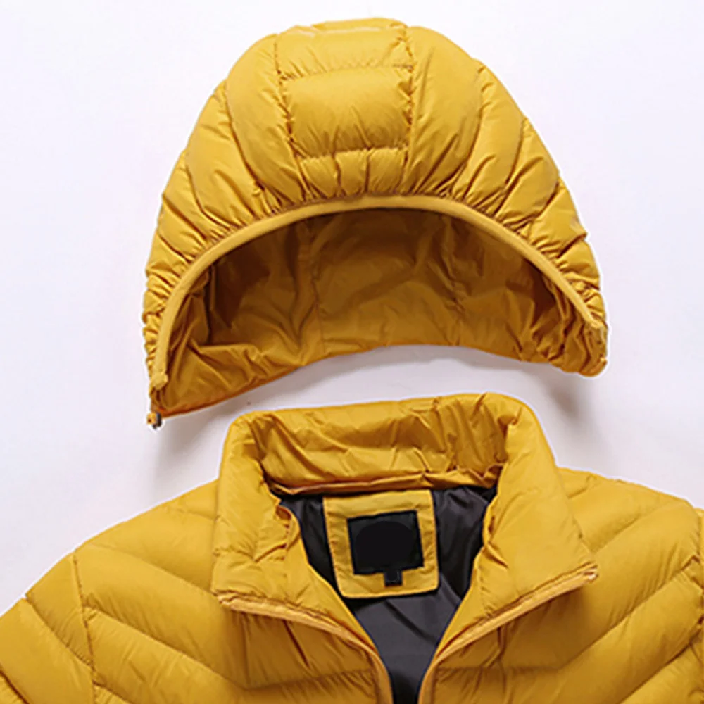 Winter Warm Casual Jacket Parkas Men Autumn Fashion Streetwear Men Parkas Windproof Hooded Slim Solid Coat Men
