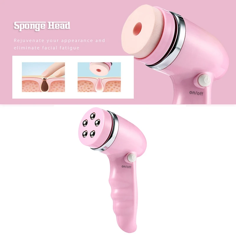 4 в 1 Электрический инструмент для чистки лица Чистящая щетка пор очищающее