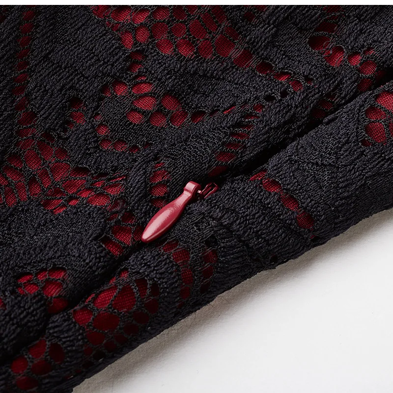 Для женщин Винтаж вечерние платье Кружева Панель сексуальное с открытыми