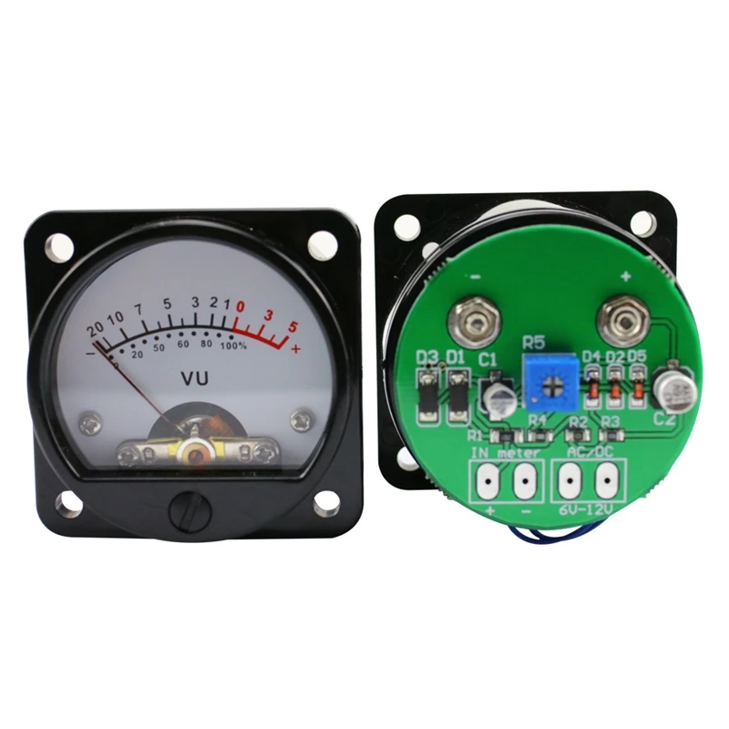VU Meter panel Kit 2 шт. аналоговый + специальная плата драйвера с подсветкой | Электроника