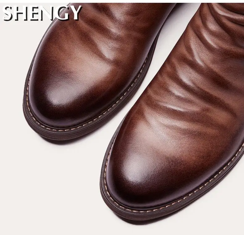 Ботинки мужские уличные водонепроницаемые Классические повседневные ботинки на