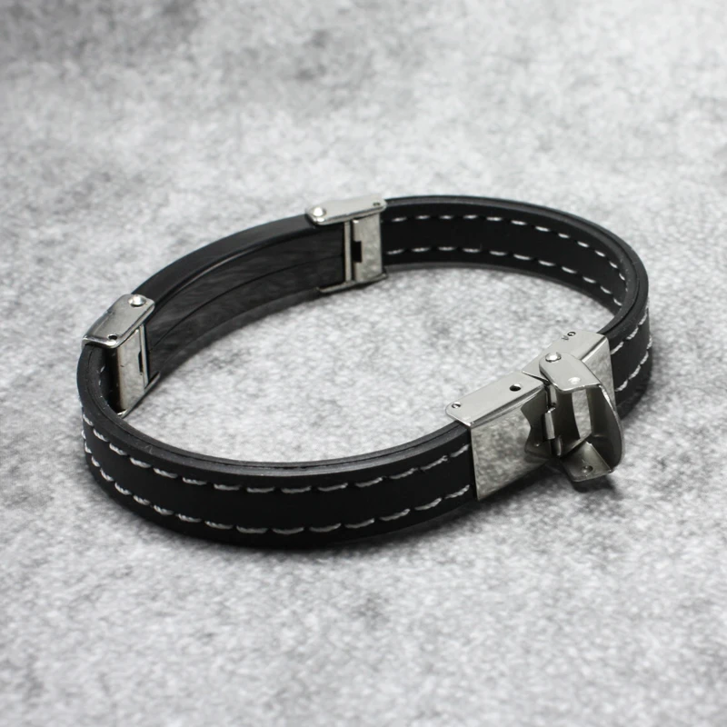 Новинка 2020 силиконовые браслеты для мужчин и женщин черный повседневный браслет