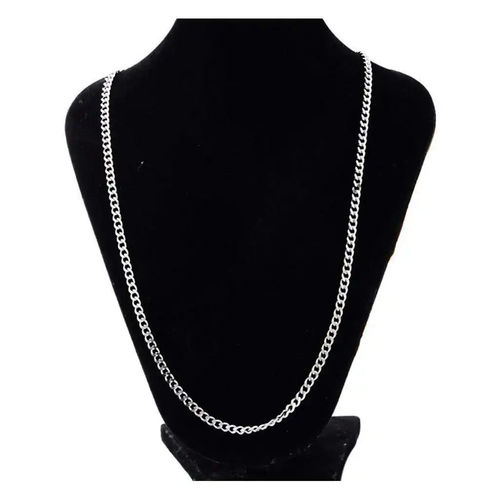 

Silver Stainless Steel Chain Necklace Chunky Choker Jewelry For Unisex