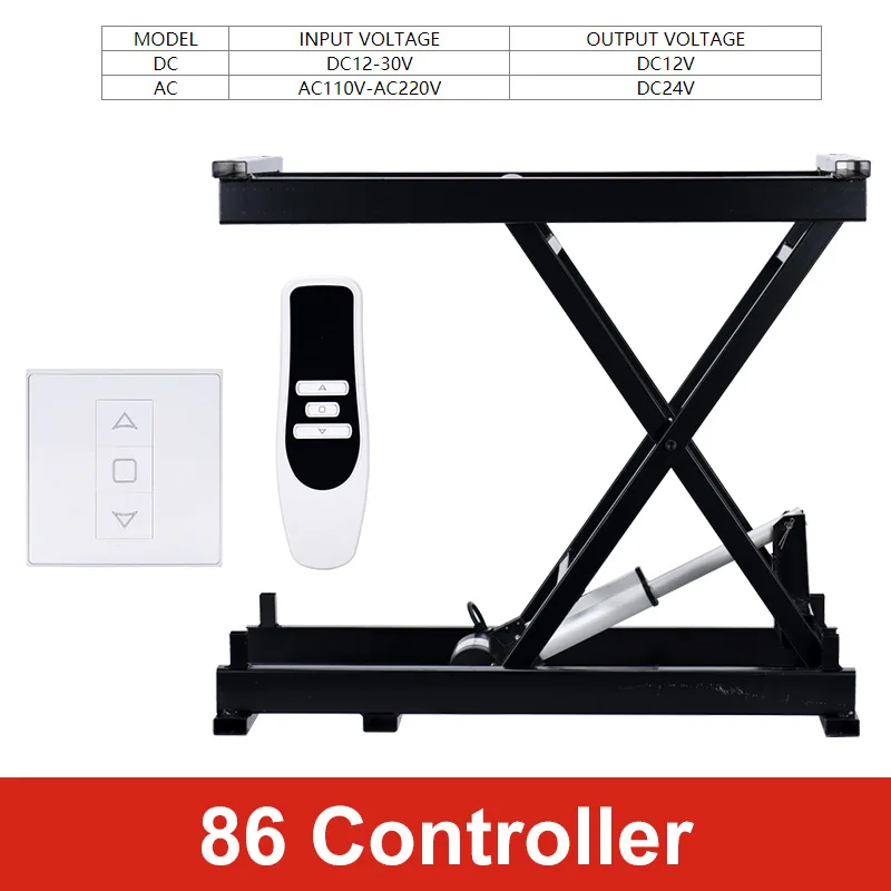 Электрический мотор ножничный подъемник платформа для мебели стол с