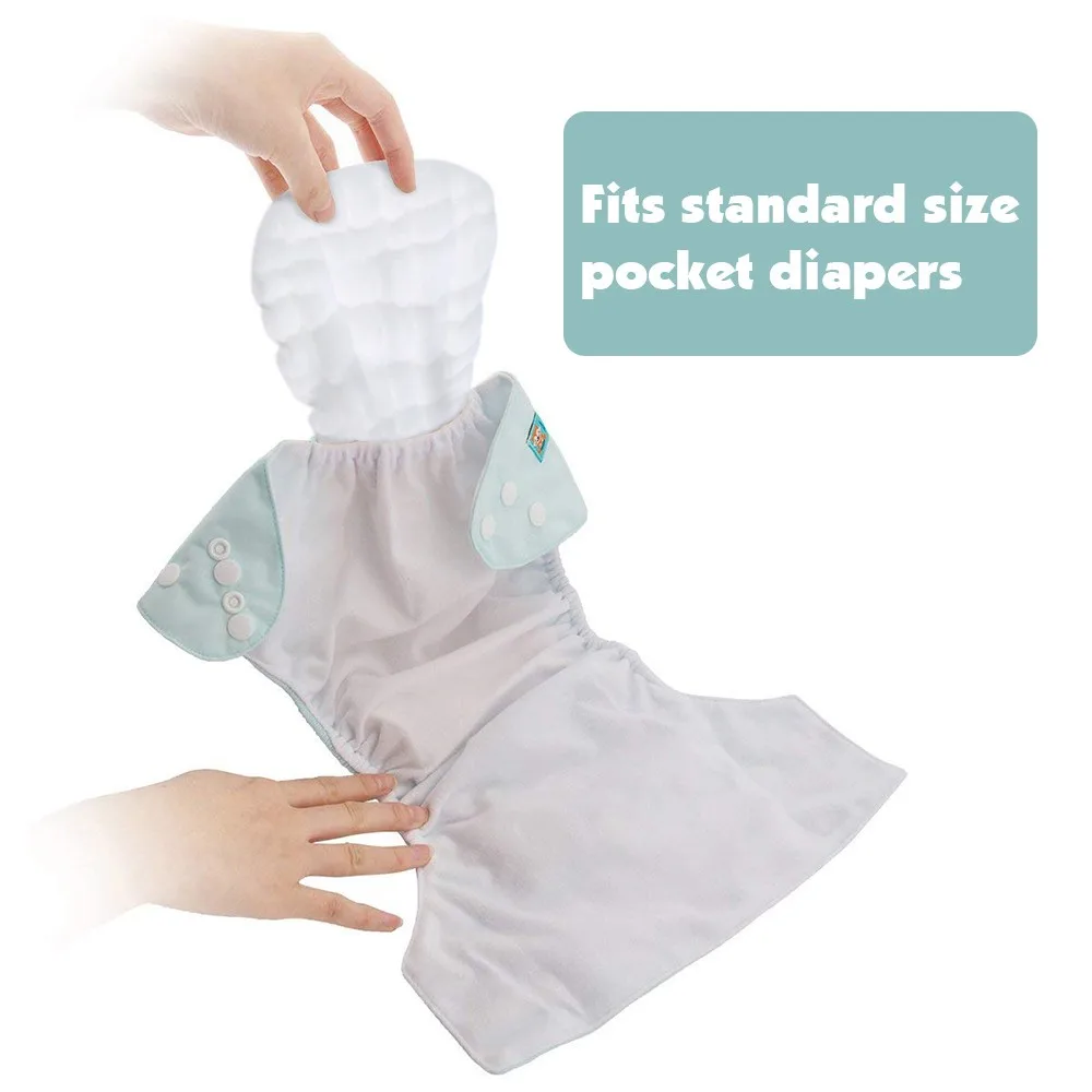 2 шт салфетки вкладыши для подгузников моющиеся многоразовые 12 слойный Муслин