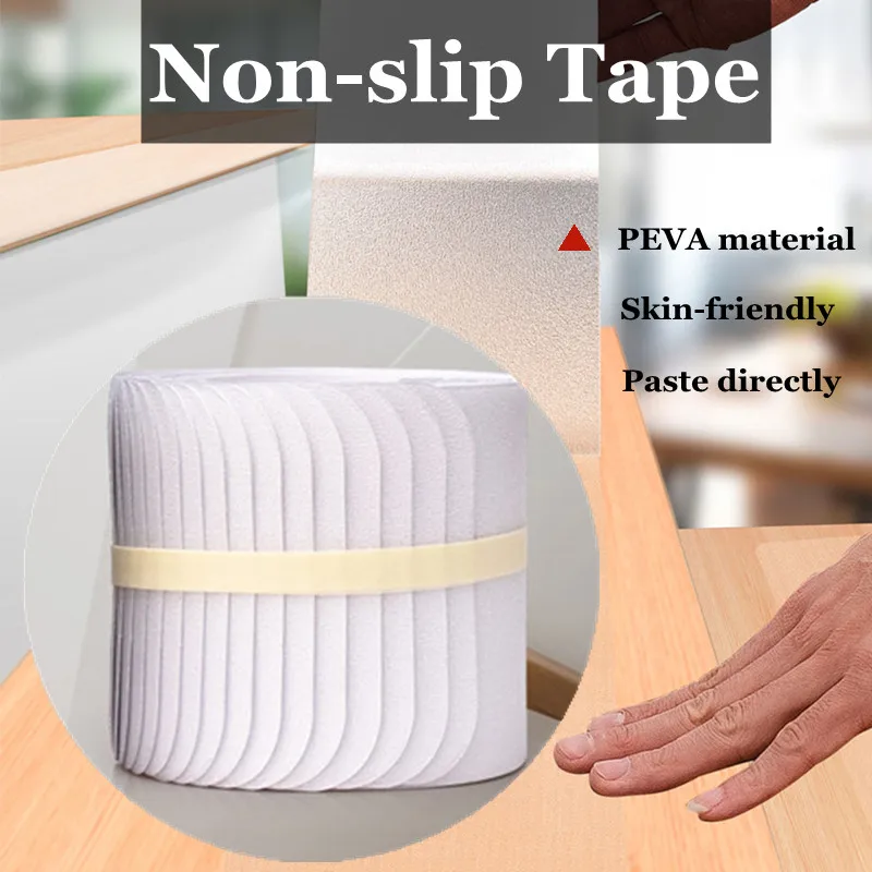 

60/80CM Non-slip tape PEVA rubber step bathroom skin-friendly waterproof transparent high-strength adhesive safety tape