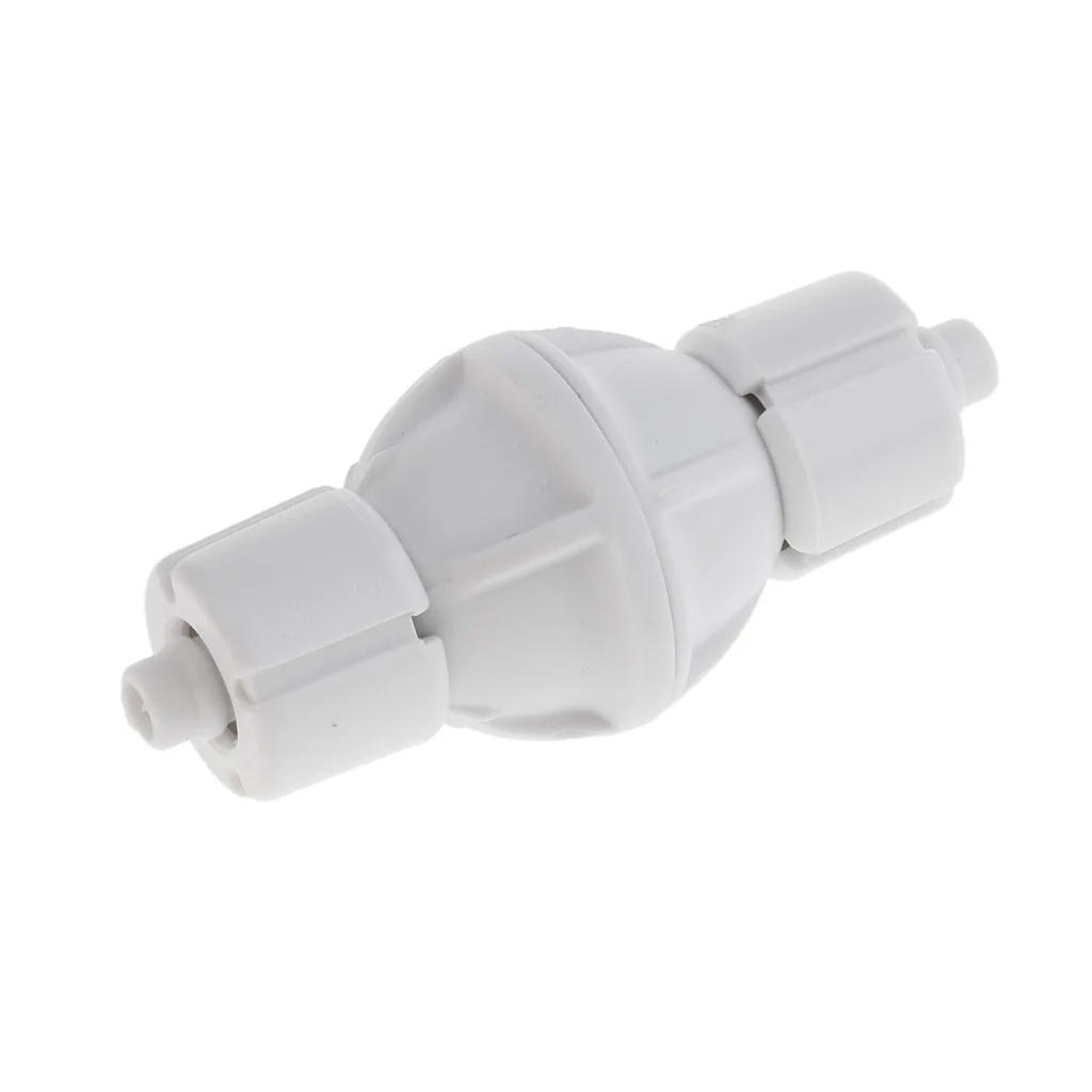 Aquarium Check Valve For Co2 Bubble Counter Air Pump With stainless steel Spring Stop Fish Tank Fastening Plastic | Дом и сад