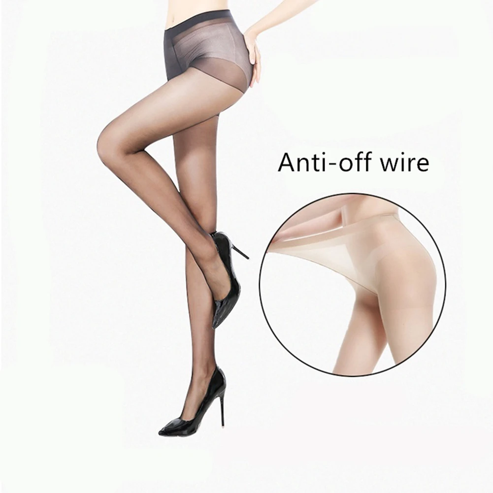Super Elastic Magical Stockings Stretchy Translucent Pantyhose Anti Hook Tights Women Sexy Shiny Oversized Seamless Stockings