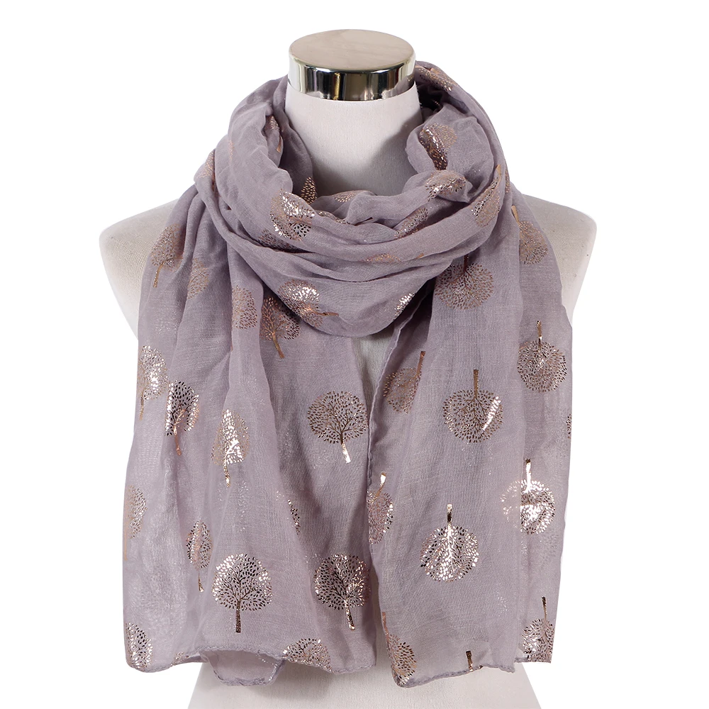 FOXMOTHER Новые блестящие Темно синий серый Фольга золото шарф с рисунком дерево