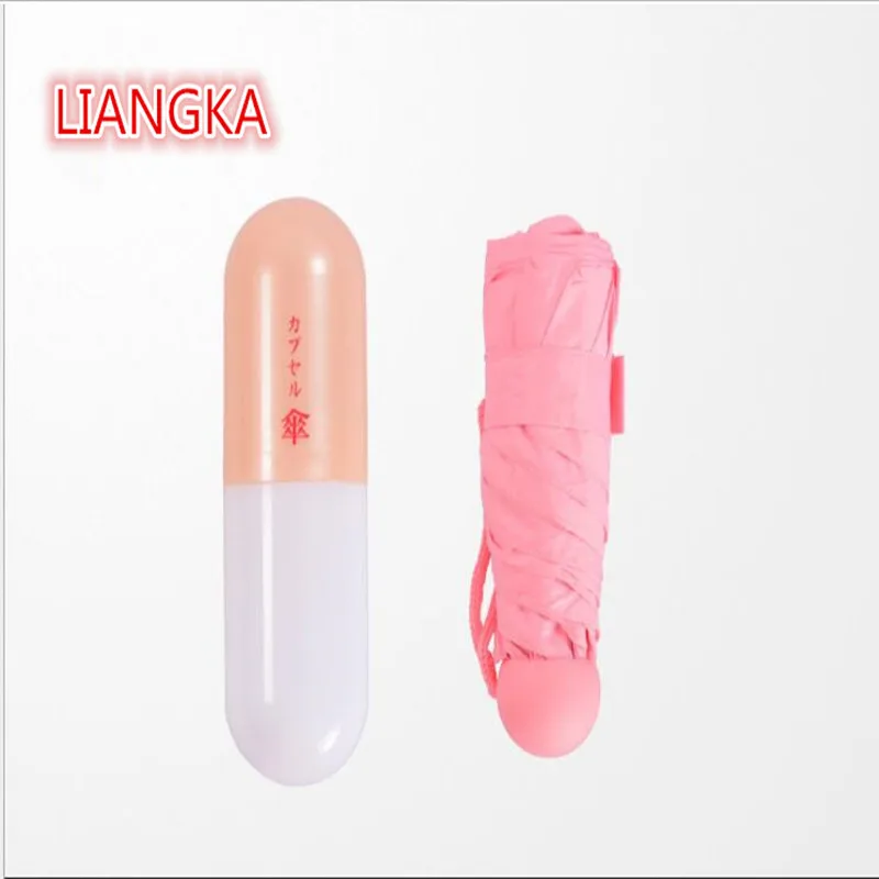 Капсульный Зонт LIANGKA складные мини Прозрачные Зонтики с пятискладным карманом