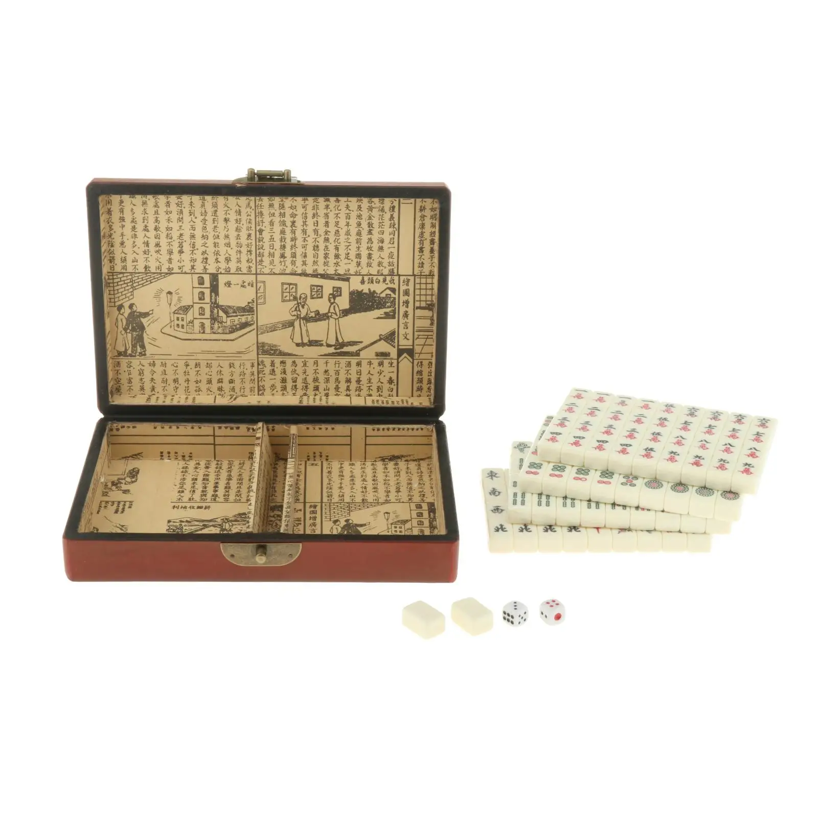 Набор для игры в маджонг с коробкой/мини Mah Jongg Игровой развлечения улучшение -