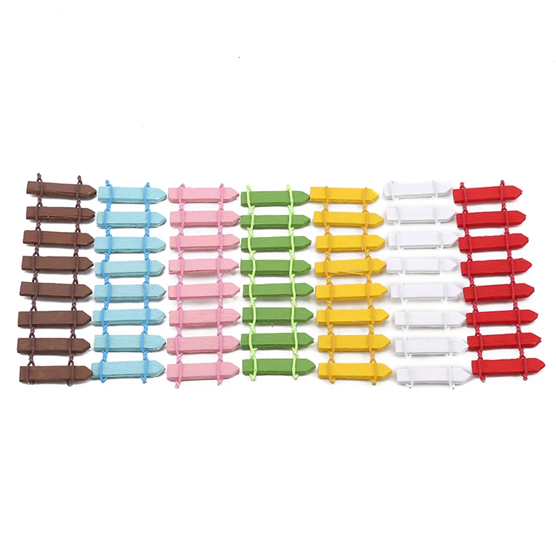 Миниатюрный забор для украшения сада DIY сказочный набор декоративный деревянный