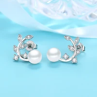 jewelry gifts women temperament creative flower pearl dangle earrings