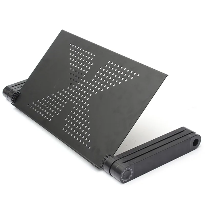 

52.5x26.4x5cm Aluminum Laptop Folding Table Computer Desk Stand for Bed 360 Degree Rotation MultiFunctional Portable Table