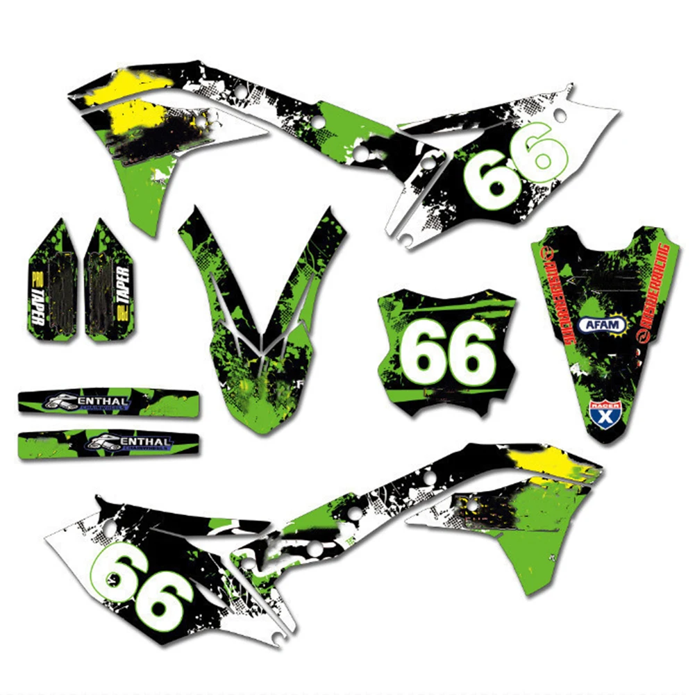 Графические Наклейки для Motocross KXF 250 TEAM наклейки с бесплатными номерами на заказ