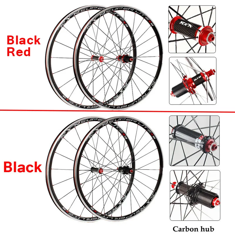 700c Road Bike wheelset carbon Hub Wheel set Clincher 7-11 Speed V Brake Aluminium Wheelsets Bicycle Wheels Rims | Спорт и