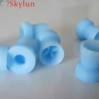 100pcs dental polishing cup blue button snap on soft prophy rubber cups dentist prophylaxis tpe cup pc320