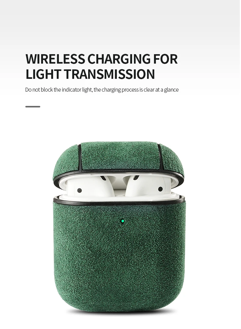 SanCore Alcantara кожаный чехол для наушников для Apple Airpods 1 Airpods 2 чехол роскошный защитный чехол Аксессуары для Airpods