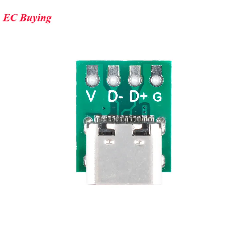 5 шт. тестовая пластина для печатной платы с разъемом TYPE-C USB3.1 16 Pin мама на разъем