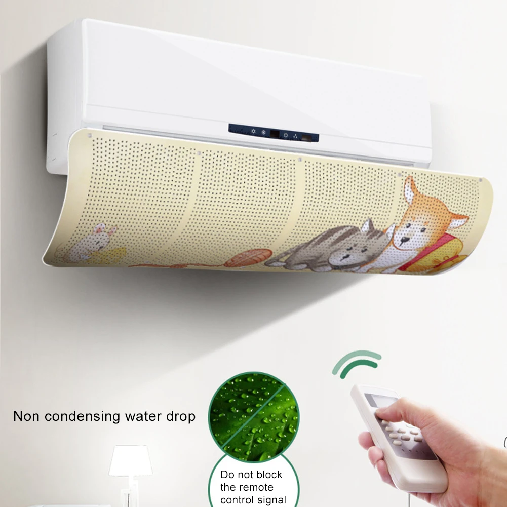1 Pcs Adjustable Air Conditioner Cover Windshield Home Conditioning Baffle Anti-direct Blowing Deflector Household Shield | Дом и сад