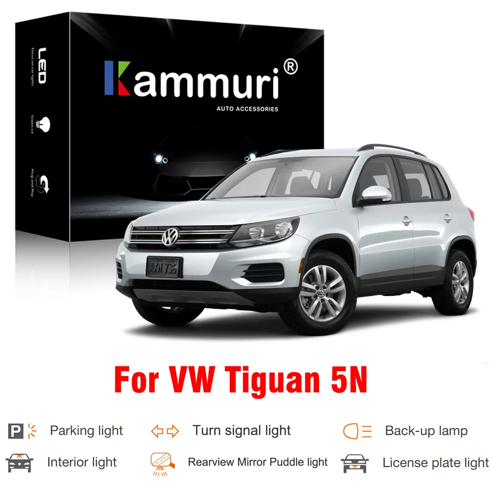 Canbus Белый светодиодный внешний интерьерные лампочки для Tiguan 5N парковки обратный