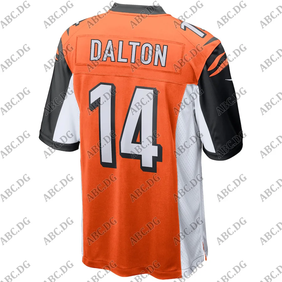 

Customized Stitch American Football Jersey Men Women Kid Youth Cincinnati Andy Dalton Orange Game Jersey