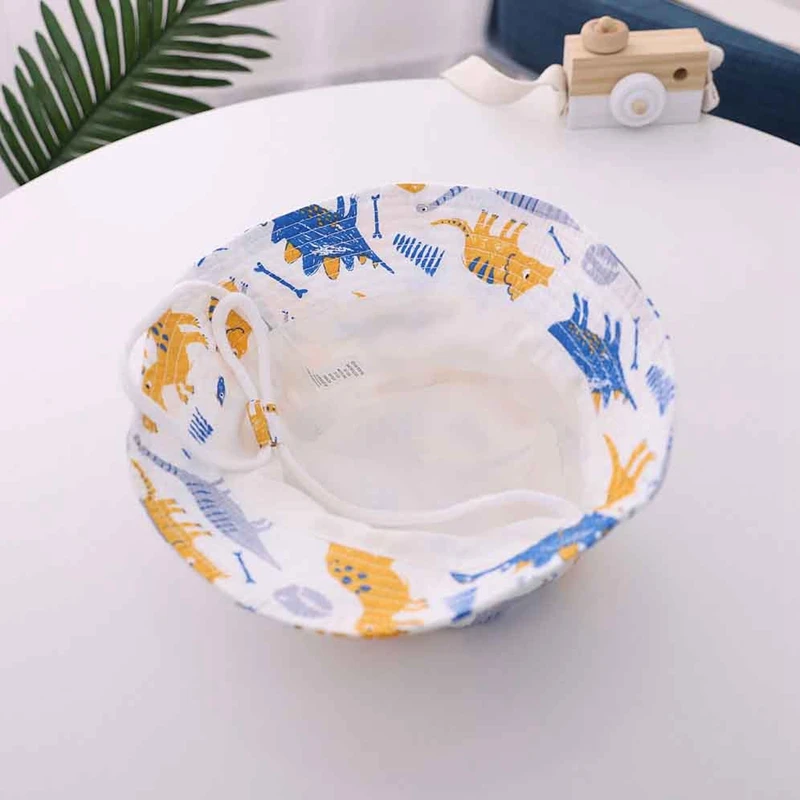 

Baby Print Hat Cartoon Cotton Bucket Hat Kids Summer Sun Cap Toddler Boys Girls Hat