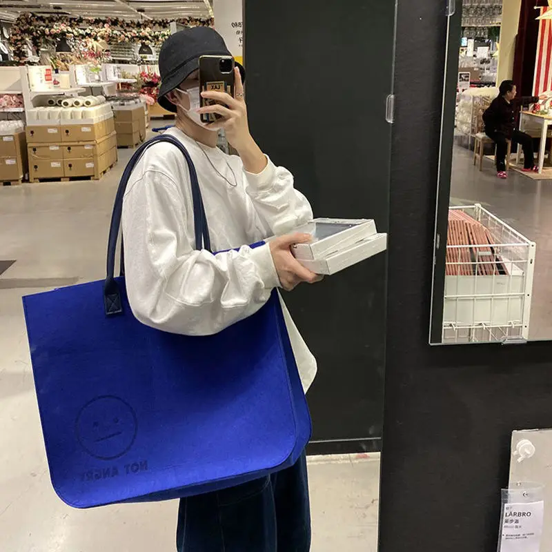 

INS Handbag Oversized Shopping Pouch Fashion One-Shoulder Versatile Large Capacity Bag