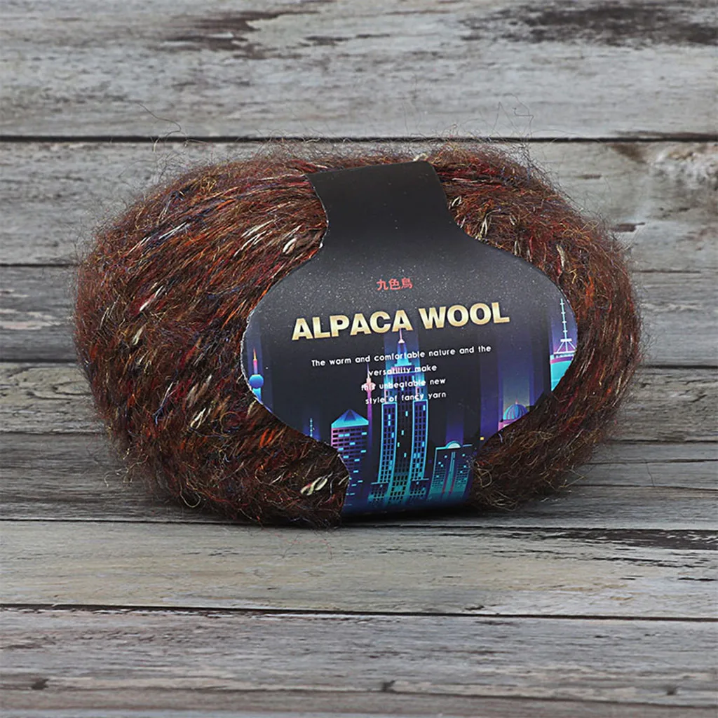 Красочные Alpacawool ручной вязки пальто свитер шарф линии из толстой шерсти инновационные и удобные товары для дома