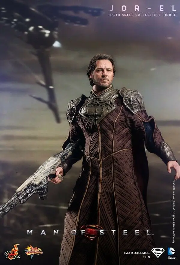 Горячие игрушки MMS201 Супермен Человек из стали Jor El Russell Crowe 1/6 фигурка|Игровые