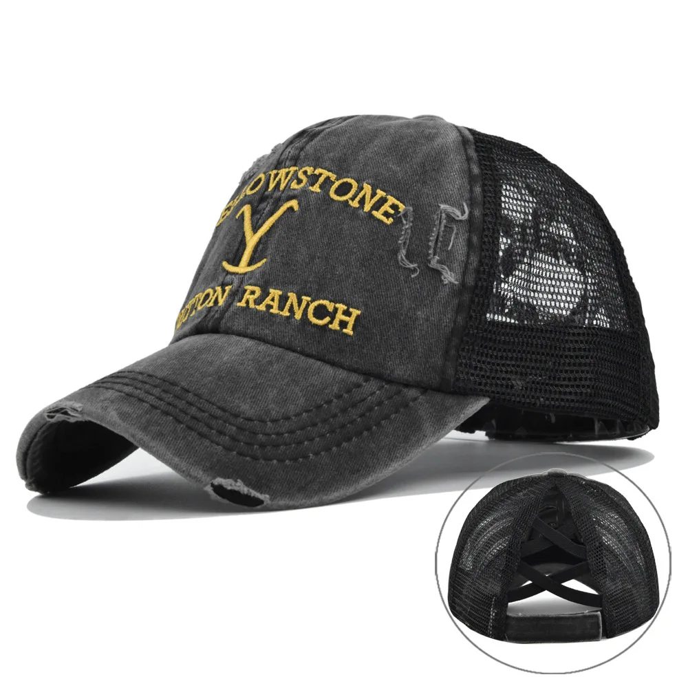 

Trendy Brand Y Baseball Cap Personalized Washed Embroidered Sun Hat Unisex Business Golf Cap Cotton Adjustable Flat Hip Hop Hat